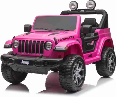 Produktbild von RIRICAR Elektroauto für Kinder 12V Jeep Wrangler, Rosa, kinder elektroauto 2 sitzer mit 2,4-GHz-Fernbedienung, Radio mit Bluetooth- und USB-Eingang, Lithium-Akku, Eva-Räder, elektrofahrzeug kinder ab 3-8 jahre
