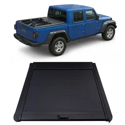 Produktbild von Herstmoto Hard Rollo Laderaumabdeckung für Pick-up mit Halterungen – Laderaumrollo/Rollcover passend für Jeep Gladiator JT 2018+