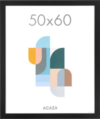 Produktbild von ACAZA Bilderrahmen - Fotorahmen - Wechselrahmen - 50x60 cm - MDF - Schwarz