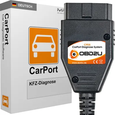 Produktbild von USB OBD 2 CPDS Diagnose Gerät CarPort PRO CAN SOFTWARE Codierung #65 für Audi
