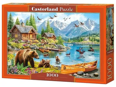 Immagine prodotto di Puzzle da 1000 pezzi, "Bear Lake", marca Castorland