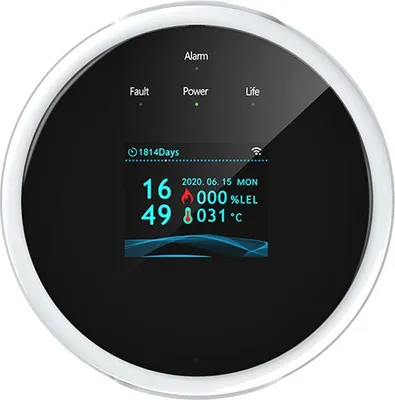 Zdjęcie produktu dla Tuya WiFi czujnik gazu ziemnego domowy inteligentny alarm gazu palnego detektor wycieku gazu