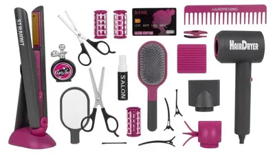 Produktbild von KIK KX2945 – Friseursatz für Kinder, 20-teilig