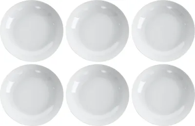 Produktbild von Suppenteller - Ø 20 cm - Weiß - Porzellan - 6er Set