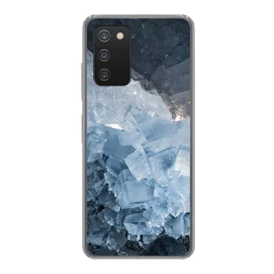 Produktbild von MuchoWow® Handyhülle Schutzhülle Hülle für Samsung galaxy a73 Naturstein - Kristall - Blau Silikon Softcase Handy Hülle - Handyhülle