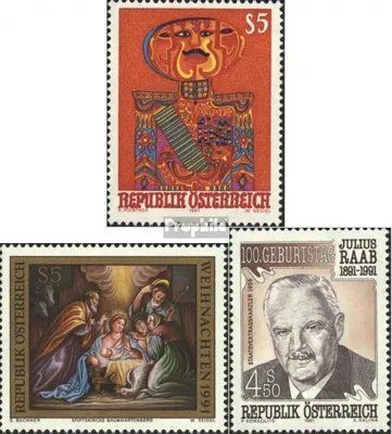 Produktbild von Briefmarken Österreich 1991 Mi 2045,2046,2047 (kompl.Ausg.) gestempelt Sondermarken