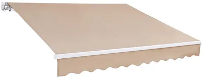 Immagine prodotto di VEVOR tenda da sole per balcone 2,4x2,1 m tenda a bracci pieghevoli regolabile in altezza da 2,4 a 3,7 m tenda a pinza retrattile acciaio alluminio 280G rivestimento bifacciale inPoliuretanotenda da sole per balcone tenda da veranda