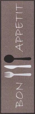 Obrázok produktu pre Hanse Home Bon Appetit, Vnútorný, Koberec, Polyester, Čierna, Hnedá, Obrázok, Obdĺžnik