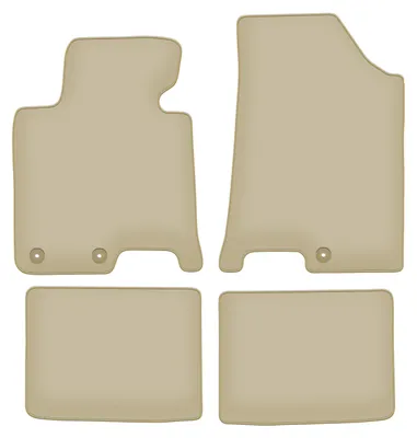 Immagine prodotto di Tappetini in velluto PREMIUM beige compatibili con Hyundai i40 (2011-, station wagon, berlina) – con fissaggi – su misura