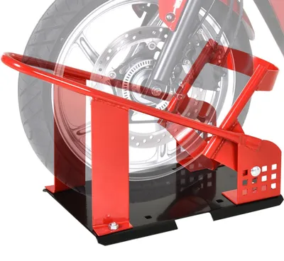 Produktbild von Motorradständer für 80 bis 155 mm Vorderrad einstellbare Motorradwippe, für Werkstatt & Garage