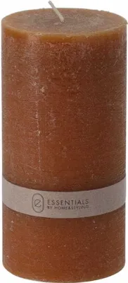 Zdjęcie produktu dla Dekoracyjna świeca woskowa brązowa bezzapachowa 7x14 cm