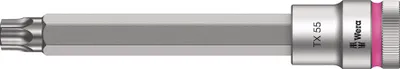 Zdjęcie produktu dla Wera 05003857001, Gniazdko, 1/2", 1 głowic(e), T55, Stal chromowo-wanadowa, Chrom