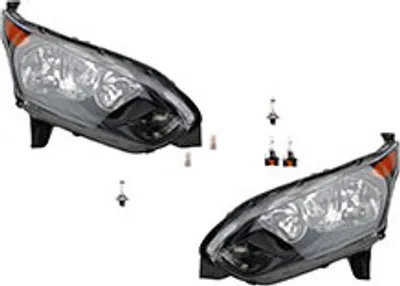 Produktbild von Scheinwerfer passend für Ford Transit 13 15-18 Leuchtmittel Satz L R 1949635 FT1113W030DB 1949633 FT1113W029DB Johns