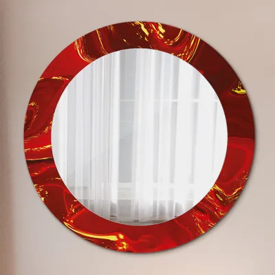 Produktbild von Spiegel - Mirror zum Wandspiegel Schlafzimmer – Schminkspiegel- Malachit grün Marmor- Ø60cm