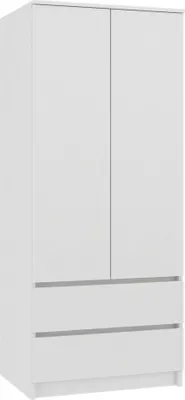 Produktbild von Kleiderschrank 90 cm mit Schubladen TAAVI – weiß