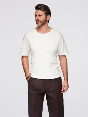 Produktbild von Ombre Clothing Kurzarmhemd für Männer Tagi weiß L