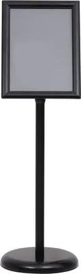 Produktbild von A4 Podest-Plakatständer 2 Stück Schwarz Aluminiumlegierung, Vitrinen DesignMöbel Neu