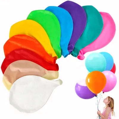 Produktbild von Riesenballons, 91,4 cm - Partyballons - Geburtstagsballons - Latex - 100 Stück - Lustige Motive - Partyballons