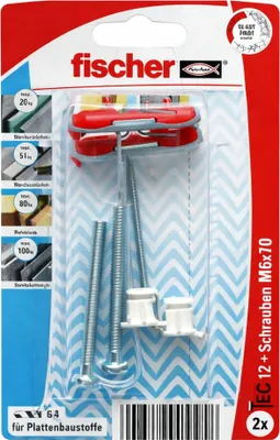 Produktbild von fischer Duotec 12 S PH M K Kippdübel mit Schraube SB-Karte 10 St., 1 Stk.