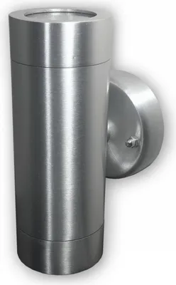 Produktbild von C-Light LED Wandleuchte GU10 230V 3W warmweiß 2-flammig IP44 Silber