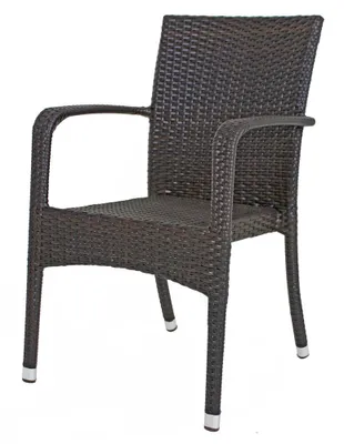 Produktbild von Garden Pleasure Gartenstühle mit Armlehnen London coffee, Metall, 2 St.