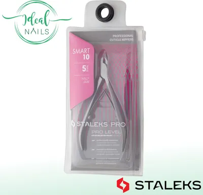 A product shot of cuticle nippers in their packaging.
