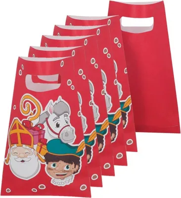 Immagine prodotto di Jumada's - Sacchetti di carta Sinterklaas 40 pezzi 23 x 15 cm - Sacchetti per dolciumi Sinterklaas