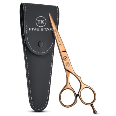 Produktbild von TK FIVE STAR ® Gold-line Premium 6'' Razor-Edge extra scharfe Haarschere Friseurschere Haarschneideschere für Damen Herren Salons & Kinder