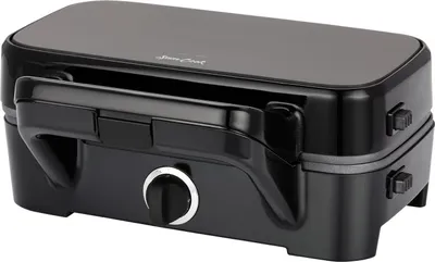 Produktbild von Sandwichmaker Elektrogrill Waffeleisen Panini 3w1 MPM PSC-120/B