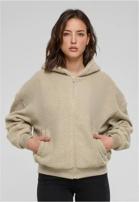 Produktbild von Urban Classics Ladies Oversized Sherpa Zip Hoody - L