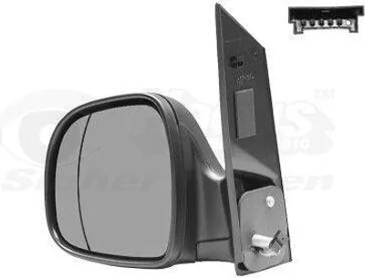 Produktbild von VAN WEZEL 3080807 Außenspiegel Seitenspiegel Links passend für MERCEDES-BENZ VITO Bus (W639) Asphärisch Beheizt