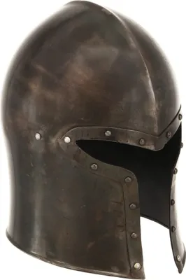 Produktbild von Mittelalterlicher Ritterhelm Antik Replik LARP Silbern Stahl