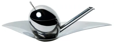 Olivenölkännchen aus Edelstahl, 53 ml, silberfarben