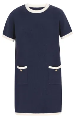 Produktbild von PATTEN Damen Kleid - Blau Weiss, XS/S