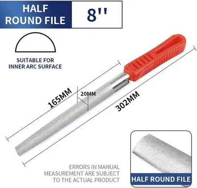 Productafbeelding van Diamantvijl Set 5-delig | Halfronde, Ronde, Platte Vijl voor Metaal, Glas, Steen, Hout en Sieraden
