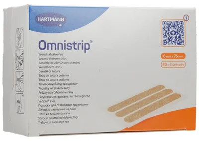Immagine prodotto di Strisce per ferite Omnistrip 6x76 mm (50x3 pezzi/confezione) (BAL)