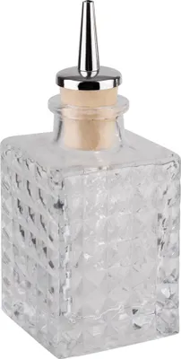 Produktbild von APS 93359 Bitterflasche/Spritzflasche, 100 ml, Ausgießer aus Kork und Edelstahl (Ø 2,5 cm), 5 x 5 cm, Höhe 13 cm
