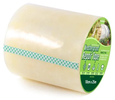 Productafbeelding van Reparatielint voor kassen, 10 cm x 25 m, UV-bestendig, polyethyleenfolie
