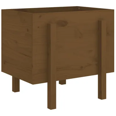 Image de vidaXL Bac à plantes brun miel 62x50x57 cm pin massif