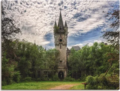 Produktbild von ARTland Leinwandbild Verlassenes Schloß Chateau - Lost Place Größe: 80x60 cm