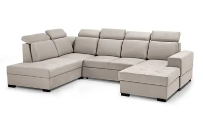 Produktbild von Ecksofa AXEL U - Wohnlandschaft, Polstersofa, Polstercouch [RECHTE Seite - Beige: Voss 28]
