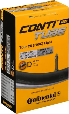 Produktbild von Continental Schlauch 32-47/622-642 D40, TOUR 28 Light, ca. 102g