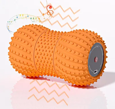 Produktbild von 2-in-1 Vibrationsmassageball mit 6 Modi, Bluetooth-Lautsprecher und Akku für Muskelregeneration