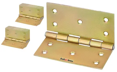 Zdjęcie produktu dla Zawiasy do drzwi, 10 sztuk, 100 mm x 100 mm