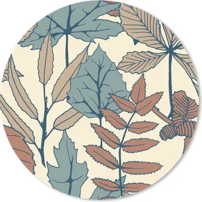 Produktbild von MuchoWow® Mauspad Mousepad Herbst - Muster - Laub 20x20 cm - Mousepads - Maus Mat - Pad - Mausunterlage - Schreibtischmatte