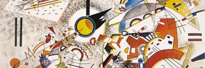 Obrázek produktu pro Wassily Kandinsky Art Print Picture - Bez názvu, 1923 (53 x 158 cm)