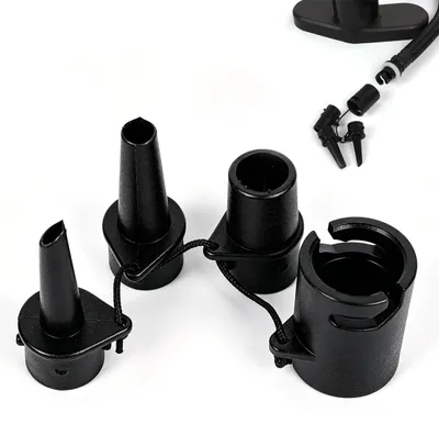 Productafbeelding van SUP Pumpenadapter Set van 4 - Zwart voor Opblaasboten, Kajaks en Peddelborden