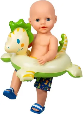 Immagine prodotto di Anello da nuoto per bambole dino, misura 35-45 cm