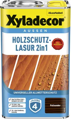 Produktbild von Xyladecor Holzschutz-Lasur 2 in 1, Fertig gemischt, 12 m²/L, 2,5 l