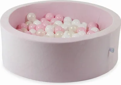 Obrázok produktu pre Sušiaci bazén 90x30 Velvet Soft Light Pink s 200 guľôčkami: biela, svetloružová, opálová